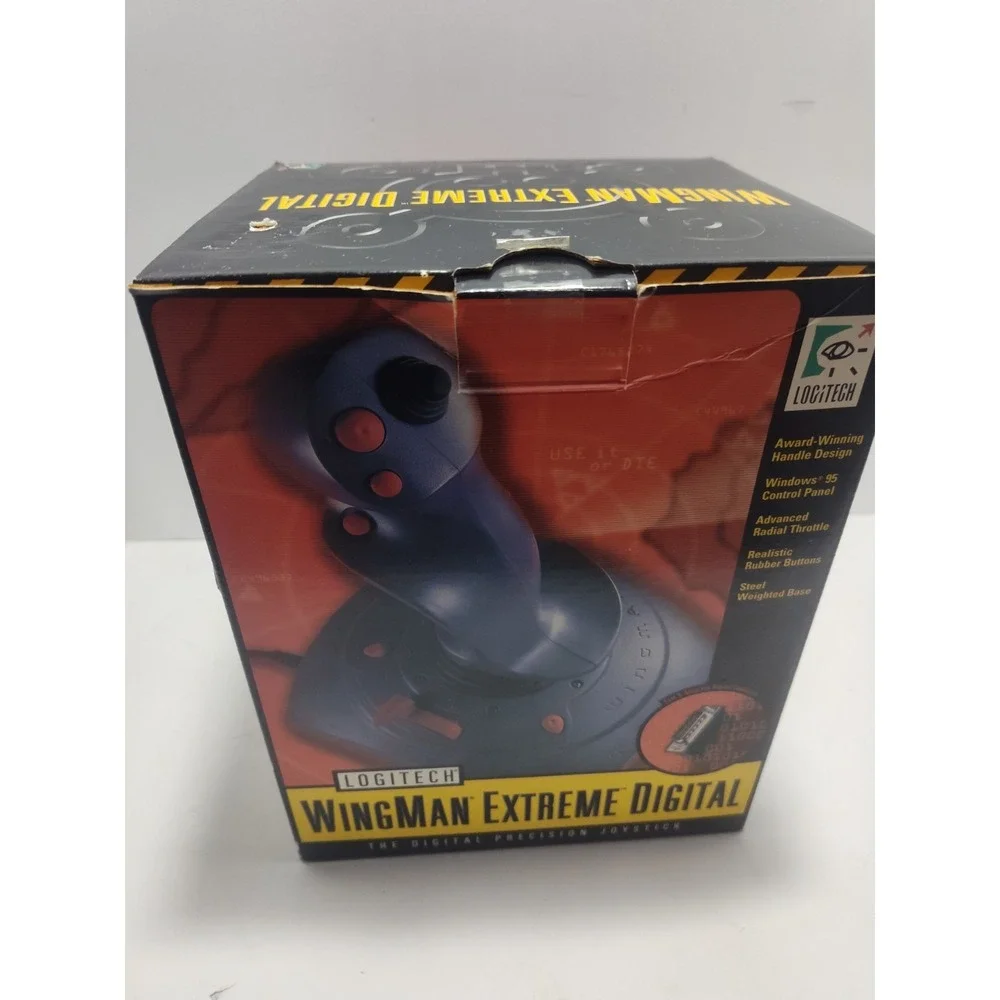 Vtg Logitech Wingman Extreme 15 Pin Joystick open Box